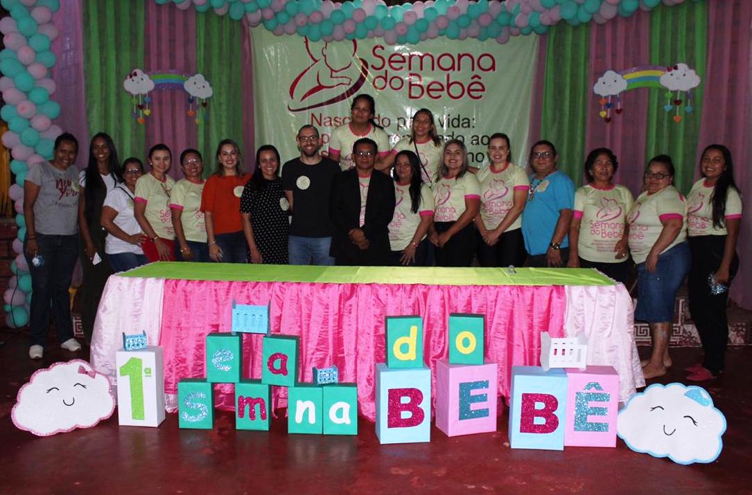 Prefeitura realiza solenidade de abertura da semana do bebê em Laranjal do Jari.